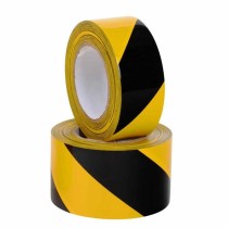 Bandes de marquage au sol PVC, jaune/noir (5x 33m) | Marquage au sol