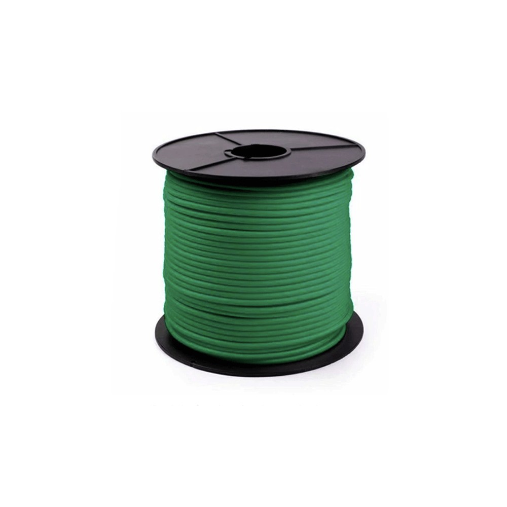 Bobine de corde élastique PP 6mm verte