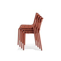 Chaise de terrasse empilable, Terracotta, Calor | Chaises