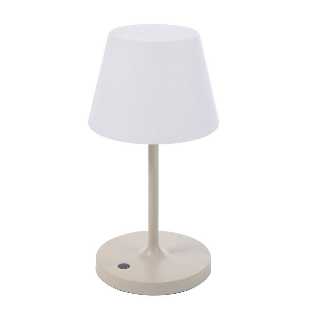 Lampe de table d'extérieur rechargeable ALPHA (Beige)