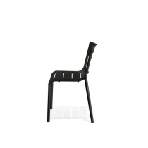 Chaise de terrasse empilable, Noir, Calor | Chaises