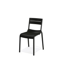 Chaise de terrasse empilable, Noir, Calor|54,90 €