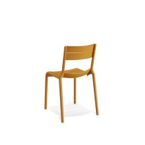 Chaise de terrasse empilable, Jaune, Calor | Chaises