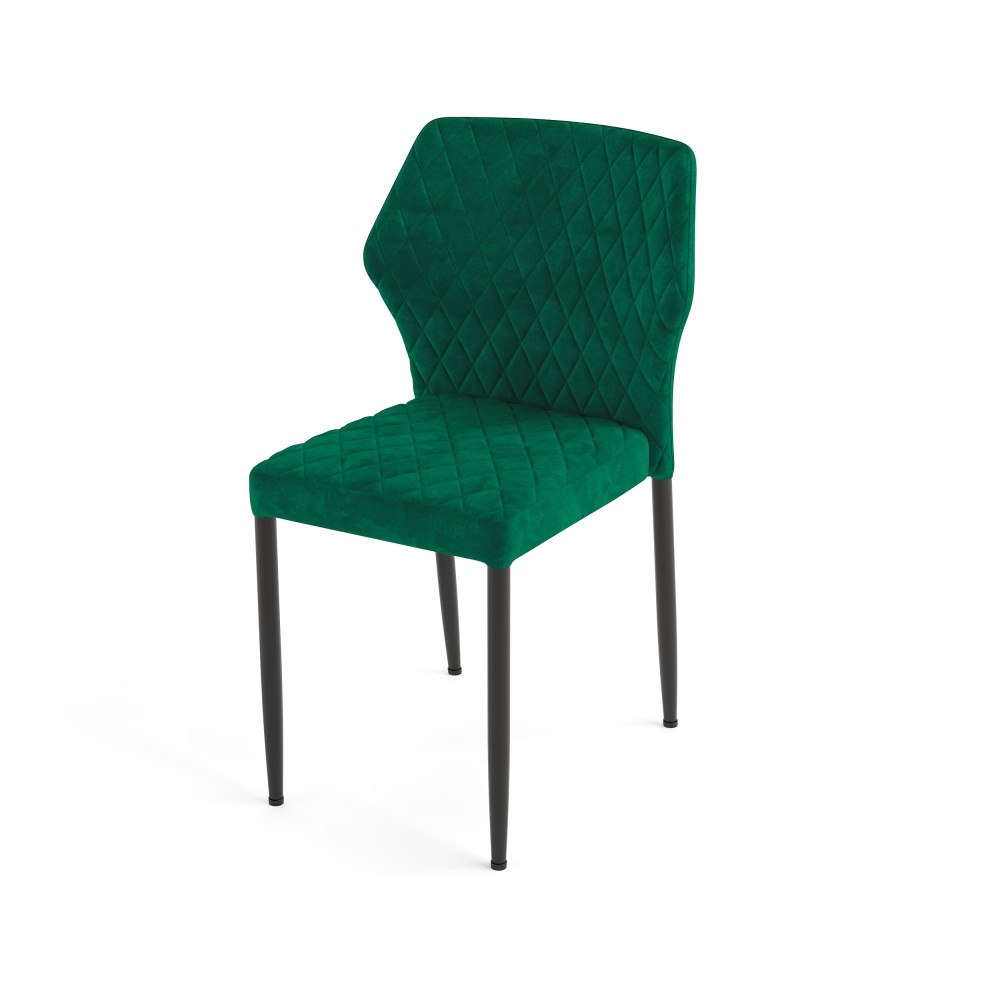 Chaise de restaurant Louis, Velours vert